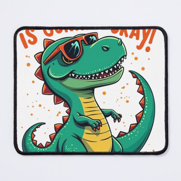 Item preview, Positive Dinosaur Motivational Quote designed and sold by RajDeals.