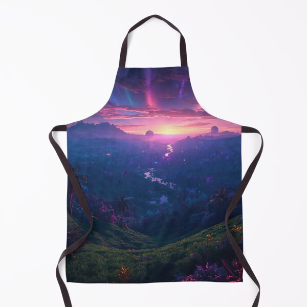 Item preview, Cosmic Twilight Jungle Alien Landscape designed and sold by Luminous Wilds.