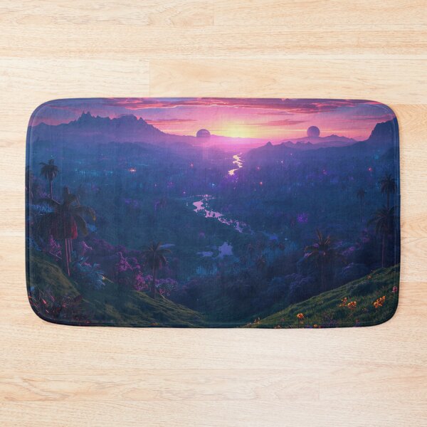 Item preview, Cosmic Twilight Jungle Alien Landscape designed and sold by Luminous Wilds.