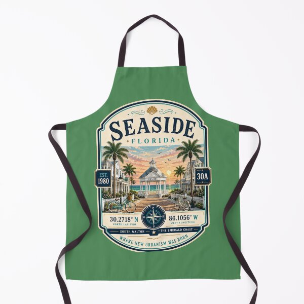 Item preview, Seaside Florida Badge | Scenic Highway 30A Retro Coastal Travel Emblem designed and sold by piketo.