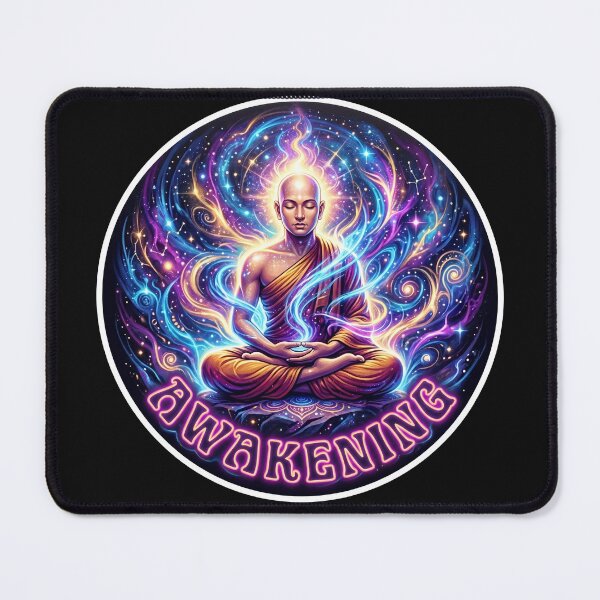 Item preview, "Awakening" Divine Monk Meditation Sticker designed and sold by krazzyremo.