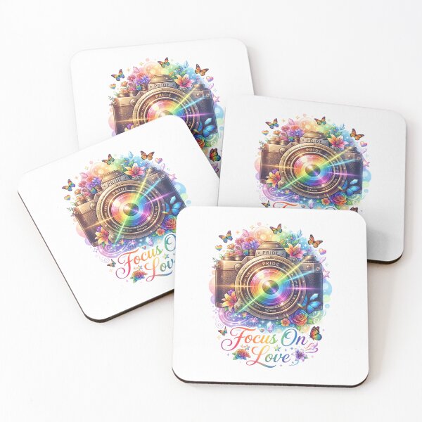 Item preview, Focus On Love - Rainbow Pride Vintage Camera Illustration designed and sold by DesignsCreative.