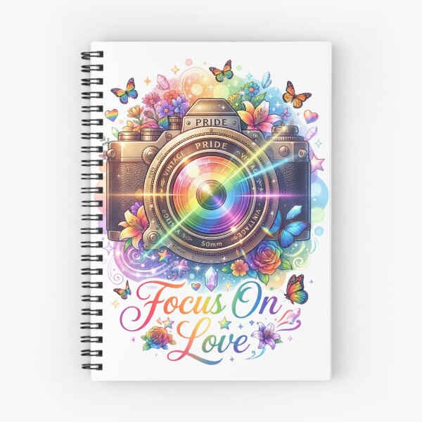 Item preview, Focus On Love - Rainbow Pride Vintage Camera Illustration designed and sold by DesignsCreative.