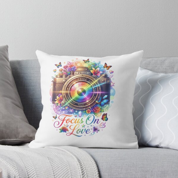 Item preview, Focus On Love - Rainbow Pride Vintage Camera Illustration designed and sold by DesignsCreative.
