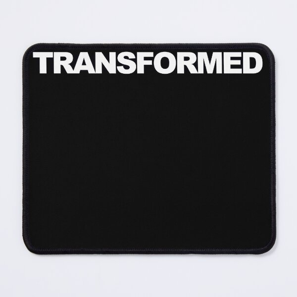 Item preview, TRANSFORMED — White Minimal Bold Type Statement designed and sold by WORDPAUSE.