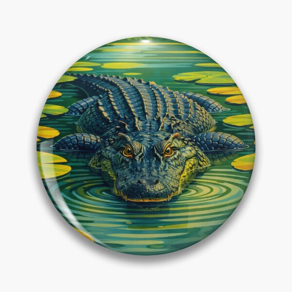 Item preview, American Alligator Digital Polar Animal Art designed and sold by kakarikihill.