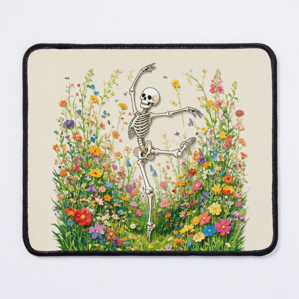 Item preview, Skeleton Dancing ballet Wildflower Botanical Cottagecore designed and sold by Colorfulman.