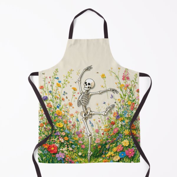 Item preview, Skeleton Dancing ballet Wildflower Botanical Cottagecore designed and sold by Colorfulman.