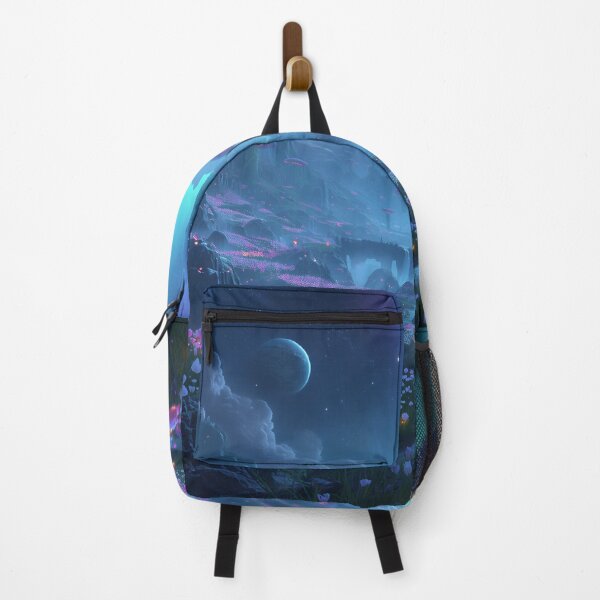 Item preview, Galactic Flower Valley Alien Fantasy Landscape designed and sold by Luminous Wilds.