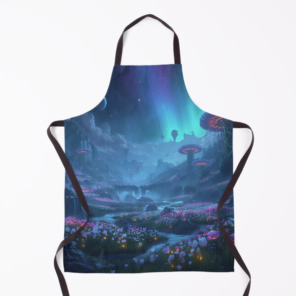 Item preview, Galactic Flower Valley Alien Fantasy Landscape designed and sold by Luminous Wilds.