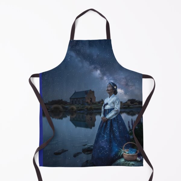 Item preview, Cosmic Dream: A Hanbok's Stance at Lake Tekapo designed and sold by SOOstudio73.
