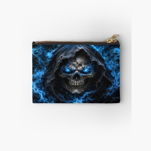 Item preview, Ghostly Hooded Skull Blue Flame Horror designed and sold by ASWIN STUDIO.