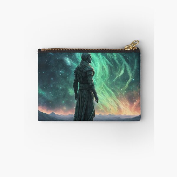 Item preview, Mystical Galaxy Traveler Watching Northern Lights designed and sold by Uniquely Yours.