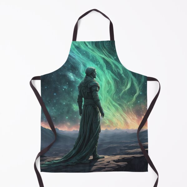 Item preview, Mystical Galaxy Traveler Watching Northern Lights designed and sold by Uniquely Yours.