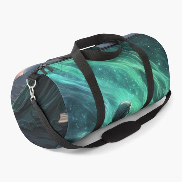 Item preview, Mystical Galaxy Traveler Watching Northern Lights designed and sold by Uniquely Yours.