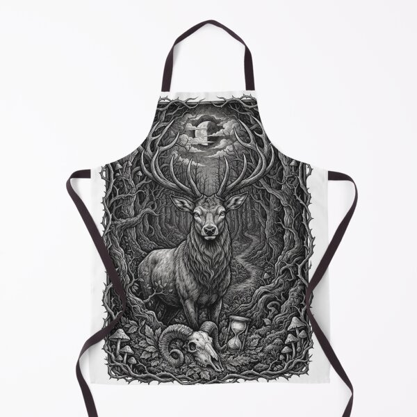 Item preview, Mysterious Forest Stag Gothic Art designed and sold by PatternPopp.