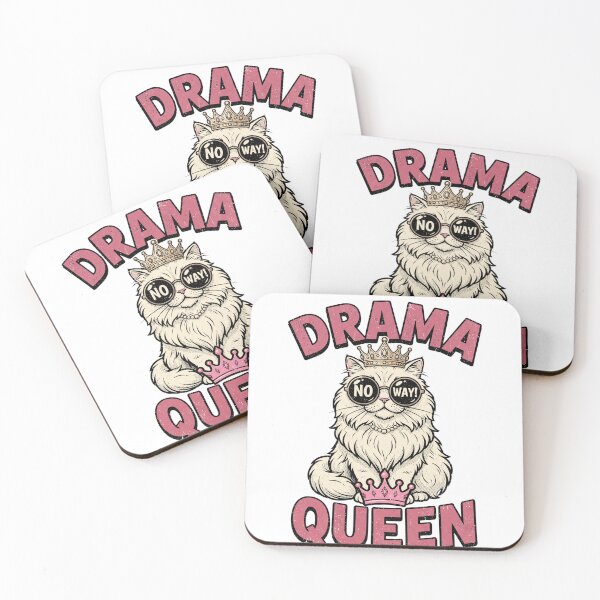 Item preview, Drama Queen Cat T-Shirt | Funny Princess Cat Retro Vintage Graphic designed and sold by ZaanaDesign.