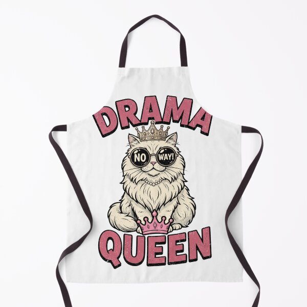 Item preview, Drama Queen Cat T-Shirt | Funny Princess Cat Retro Vintage Graphic designed and sold by ZaanaDesign.