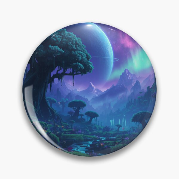 Item preview, Starfall Bioluminescent Forest Alien Landscape designed and sold by Luminous Wilds.