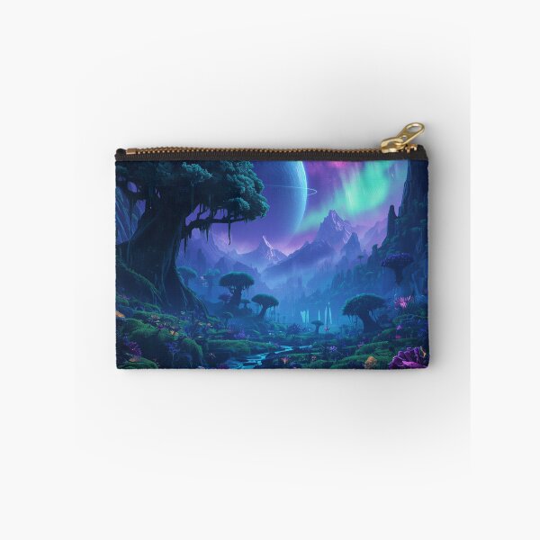 Item preview, Starfall Bioluminescent Forest Alien Landscape designed and sold by Luminous Wilds.