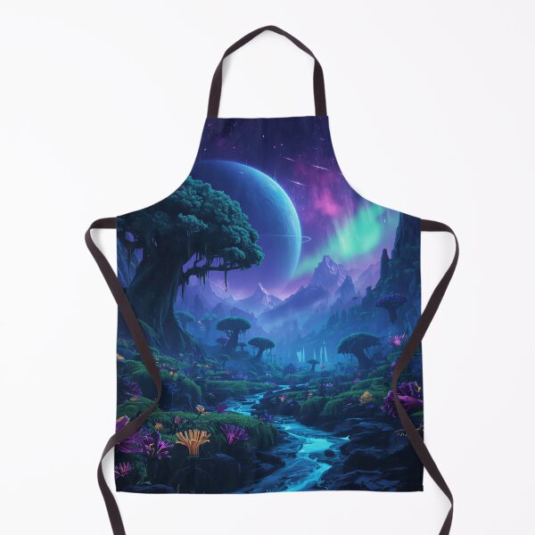 Item preview, Starfall Bioluminescent Forest Alien Landscape designed and sold by Luminous Wilds.