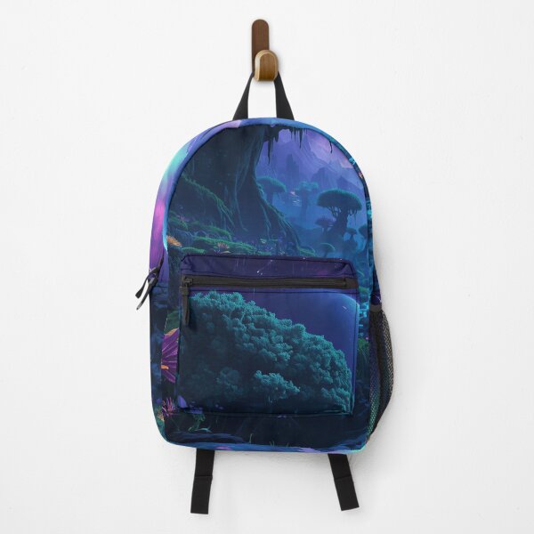 Item preview, Starfall Bioluminescent Forest Alien Landscape designed and sold by Luminous Wilds.