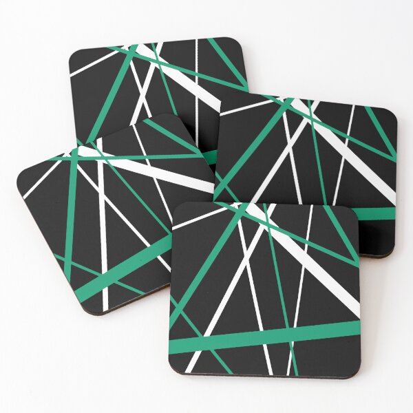 Item preview, Bold Green-Blue Diagonal Lines White Accents designed and sold by taiche.