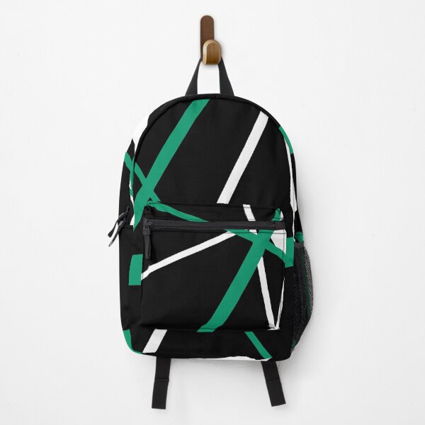 Item preview, Bold Green-Blue Diagonal Lines White Accents designed and sold by taiche.