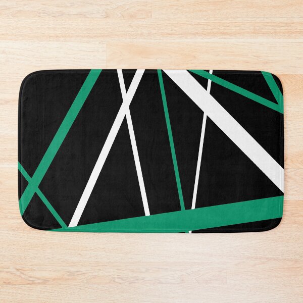 Item preview, Bold Green-Blue Diagonal Lines White Accents designed and sold by taiche.