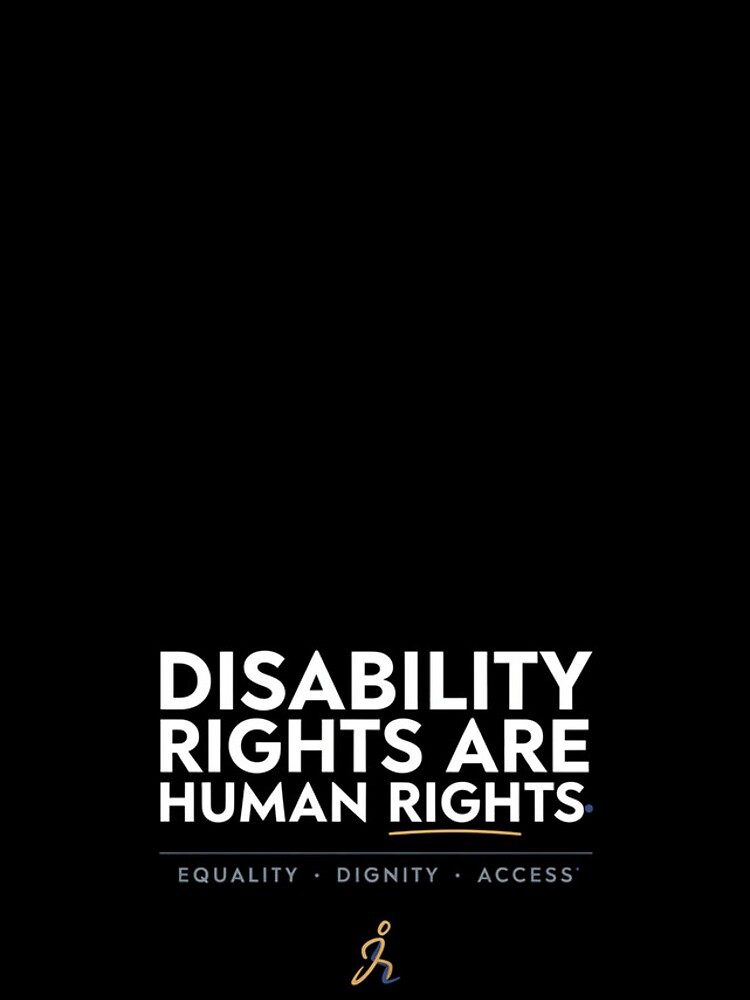 Thumbnail 4 of 4, iPhone Case, Disability Rights Are Human Rights designed and sold by Millsoft.