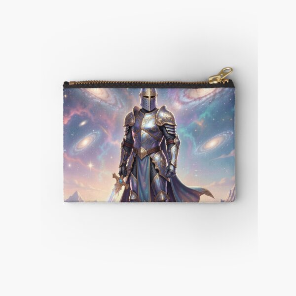 Item preview, Cosmic Knight Standing on Crystal Mountain Art designed and sold by Uniquely Yours.