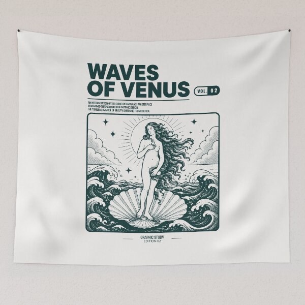 Item preview, Waves of Venus Modern Renaissance Inspired  designed and sold by CamaleonDesigns.