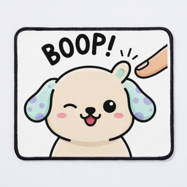 Item preview, Boop My Nose Puppy – Funny Cute Dog Cartoon for Animal Lovers designed and sold by Charonde.