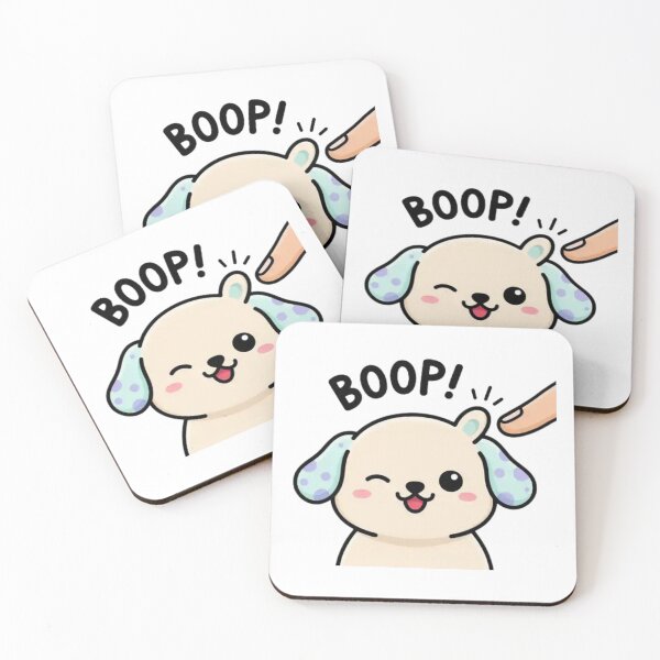 Item preview, Boop My Nose Puppy – Funny Cute Dog Cartoon for Animal Lovers designed and sold by Charonde.