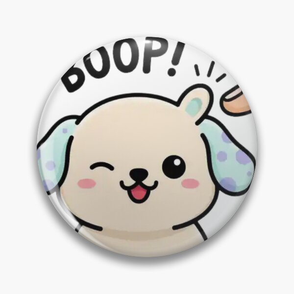 Item preview, Boop My Nose Puppy – Funny Cute Dog Cartoon for Animal Lovers designed and sold by Charonde.