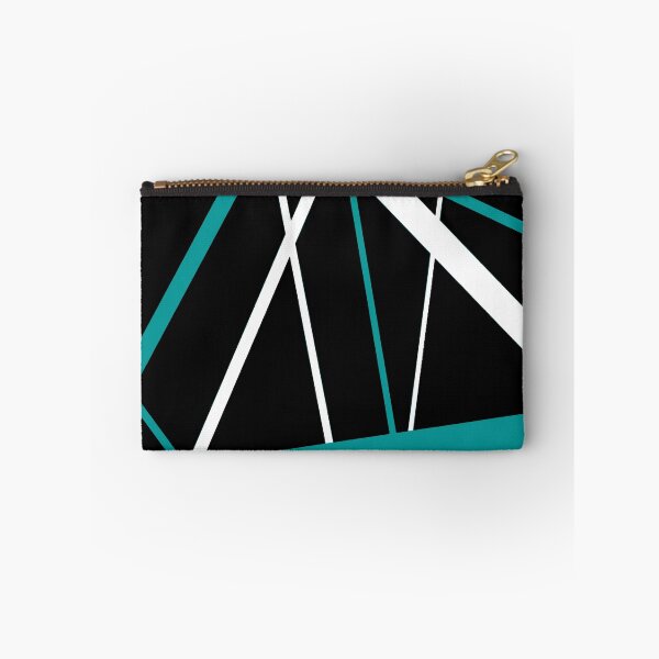 Item preview, Bold Teal-Blue Diagonal Lines White Accents designed and sold by taiche.