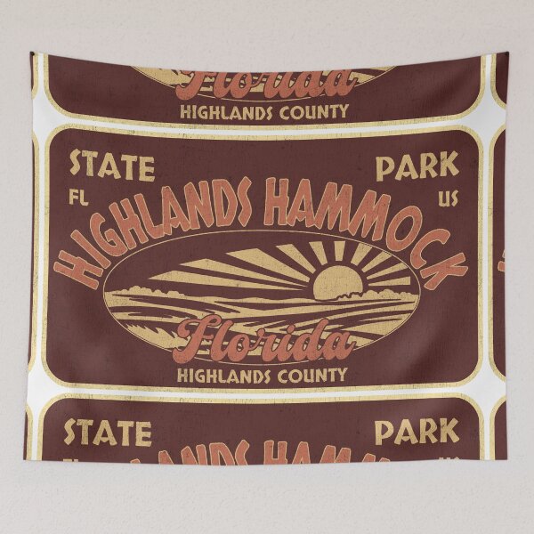 Item preview, Highlands Hammock State Park, Highlands County, Florida, badge design designed and sold by Wanderful-roads.