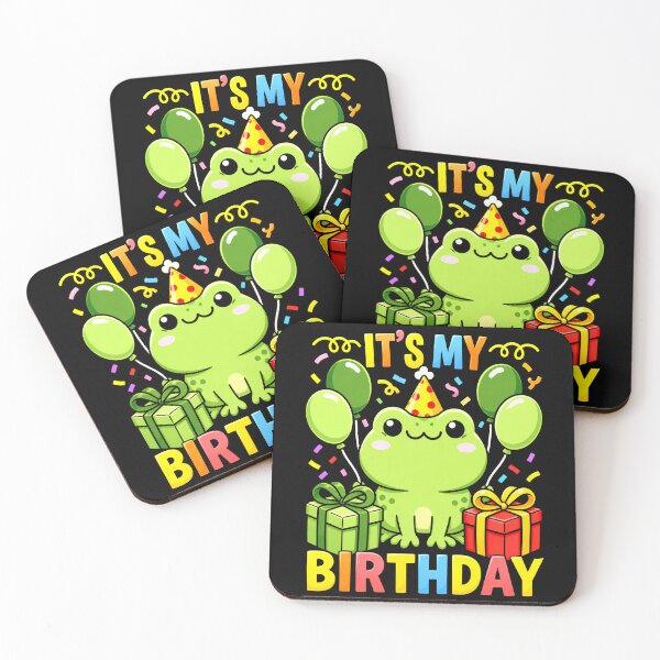 Item preview, Copy of It's My Birthday Cute Frog Party Animal Celebration Designlisting designed and sold by MiALopezArt.