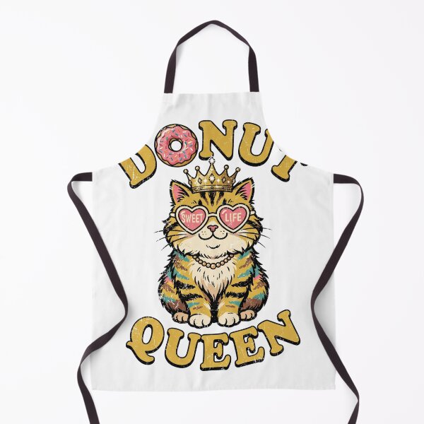 Item preview, Donut Queen Cat T-Shirt | Funny Princess Cat Donut Lover Retro designed and sold by ZaanaDesign.