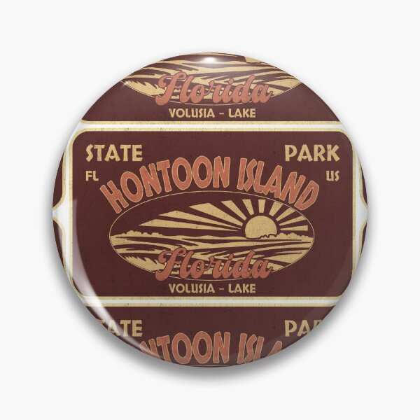 Item preview, Hontoon Island State Park, Volusia - Lake, Florida, badge design designed and sold by Wanderful-roads.
