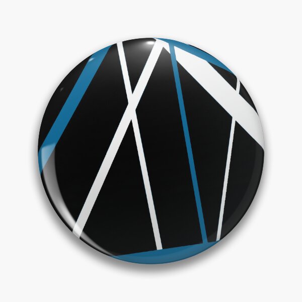 Item preview, Bold Mid-Blue Diagonal Lines White Accents designed and sold by taiche.