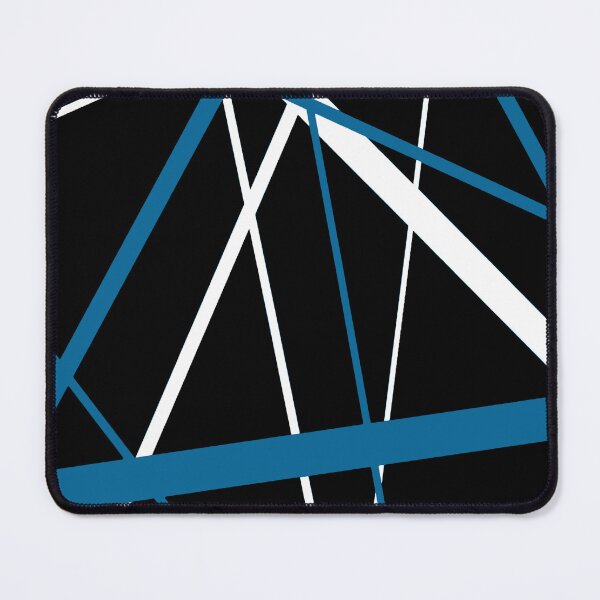 Item preview, Bold Mid-Blue Diagonal Lines White Accents designed and sold by taiche.