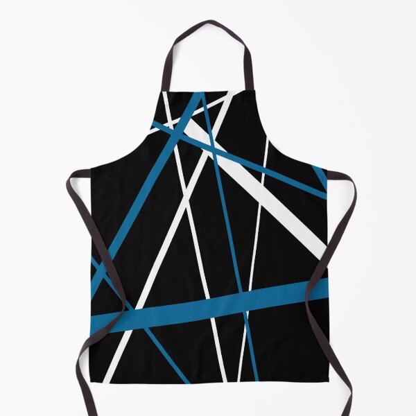 Item preview, Bold Mid-Blue Diagonal Lines White Accents designed and sold by taiche.
