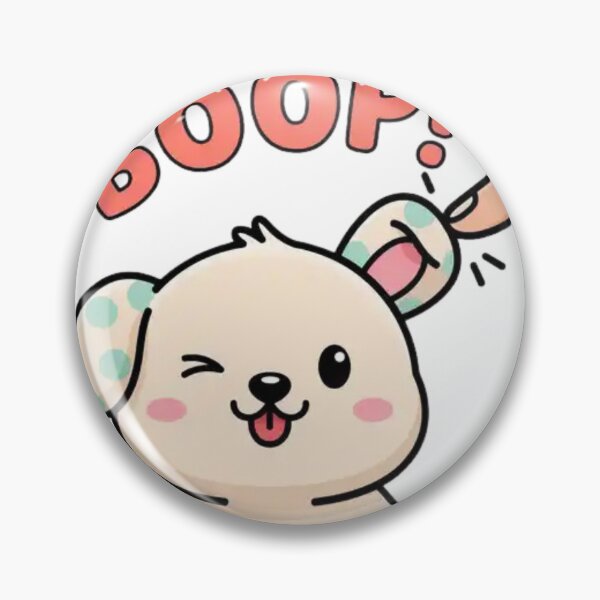 Item preview, Adorable Puppy Face Boop – Kawaii Dog Portrait Cartoon Illustration designed and sold by Charonde.