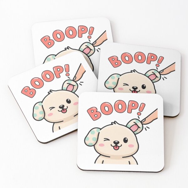 Item preview, Adorable Puppy Face Boop – Kawaii Dog Portrait Cartoon Illustration designed and sold by Charonde.