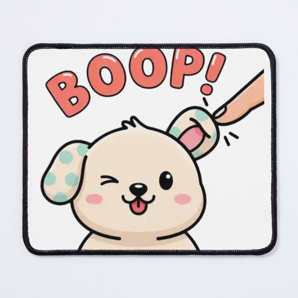 Item preview, Adorable Puppy Face Boop – Kawaii Dog Portrait Cartoon Illustration designed and sold by Charonde.