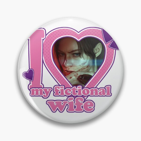 Item preview, I Love My Fictional Wife Claire Redfield Resident Evil designed and sold by CAFE5to2.