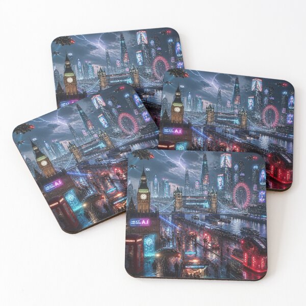 Item preview, London 2150 | Cyberpunk Thames | Futuristic Skyline designed and sold by NSAstore.