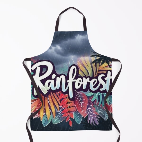 Item preview, rainforest stormy weather colorful botanical nature typography designed and sold by SmashingDeals.