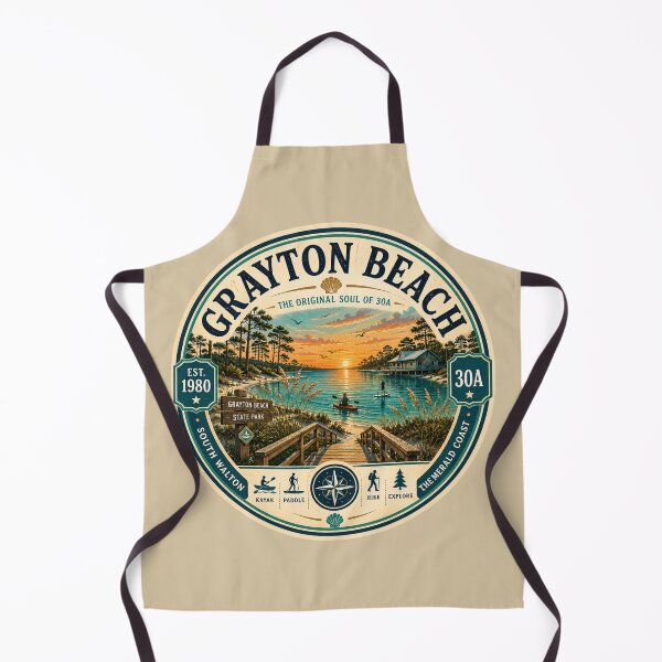Item preview, Grayton Beach Badge | The Original Soul of 30A | Retro Florida Coastal Emblem designed and sold by piketo.